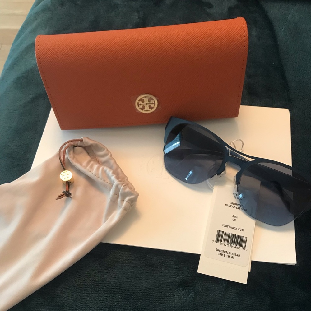 Tory Burch Sunglasses TY6065 Navy/Cobalt